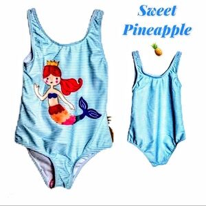 NWT Sweet Pineapple One Piece Swimsuit - Mermaid